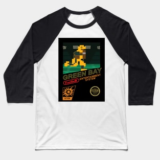 Green Bay Football Team - NES Football 8-bit Design Baseball T-Shirt